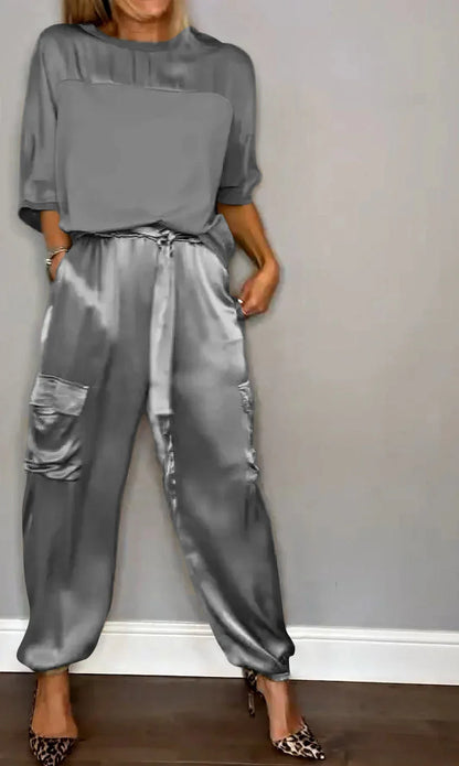 Evelina - Casual Glanzende Elegantie