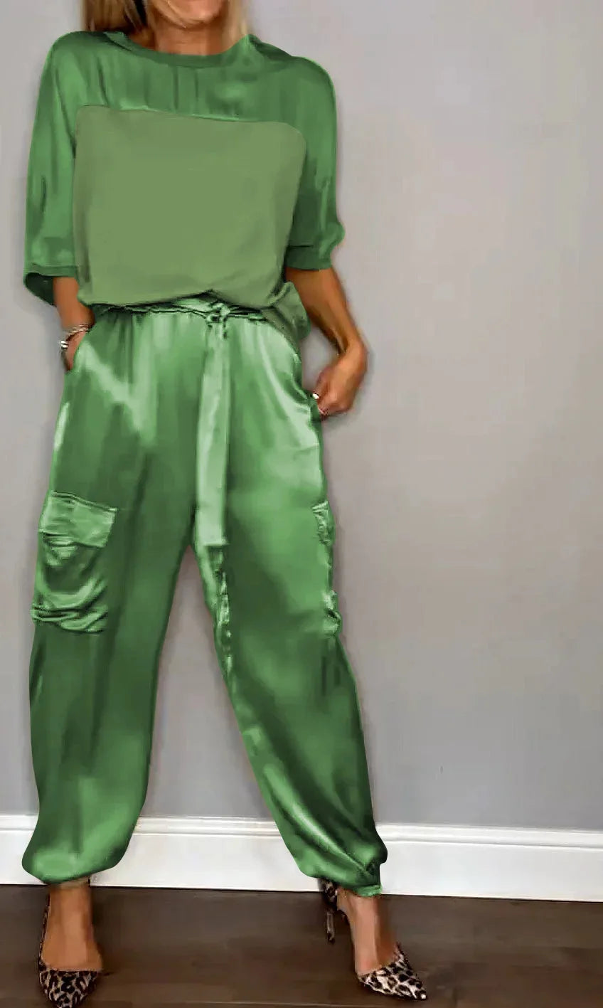 Evelina - Casual Glanzende Elegantie