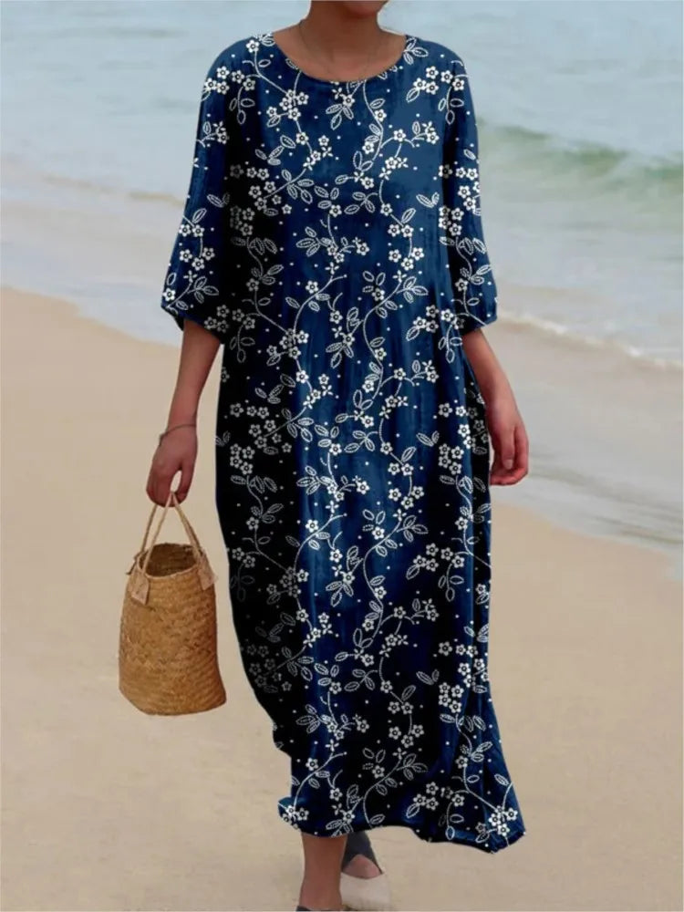 Esme - Vintage Gebloemde Jurk