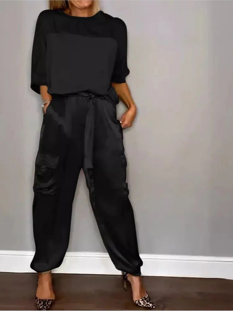 Evelina - Casual Glanzende Elegantie