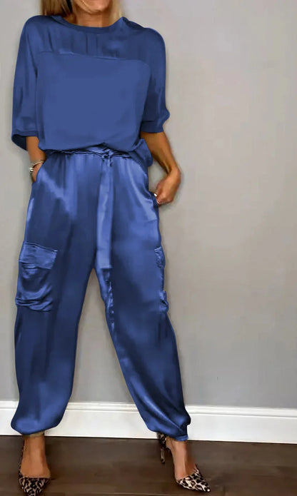 Evelina - Casual Glanzende Elegantie