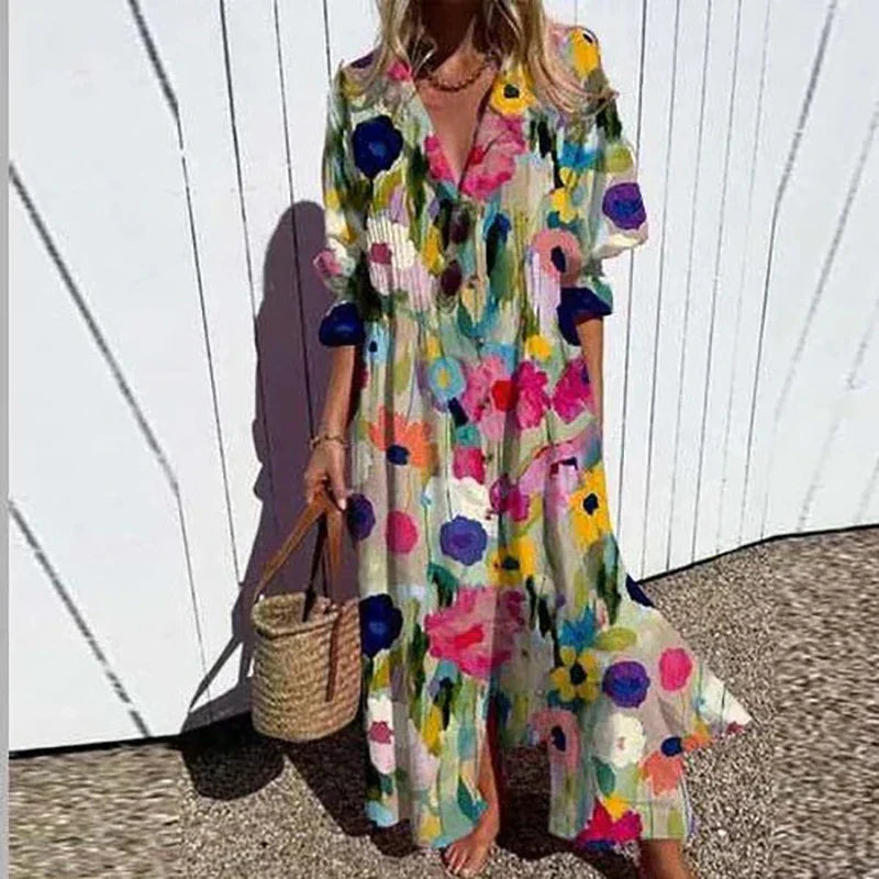 Maisie - Flatterende Elegante Maxi Jurk