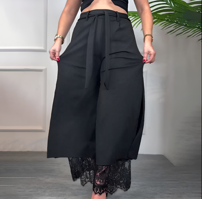 Sophie™ | Broek met Wijde Pijpen en Kant