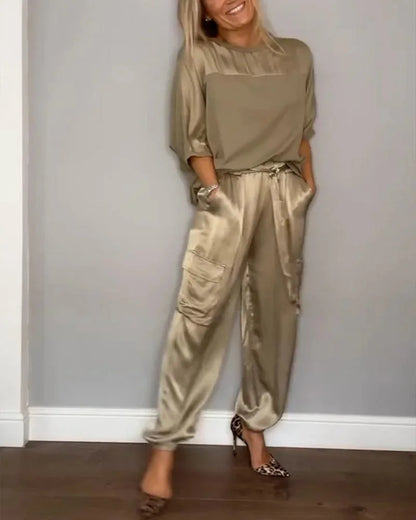 Evelina - Casual Glanzende Elegantie