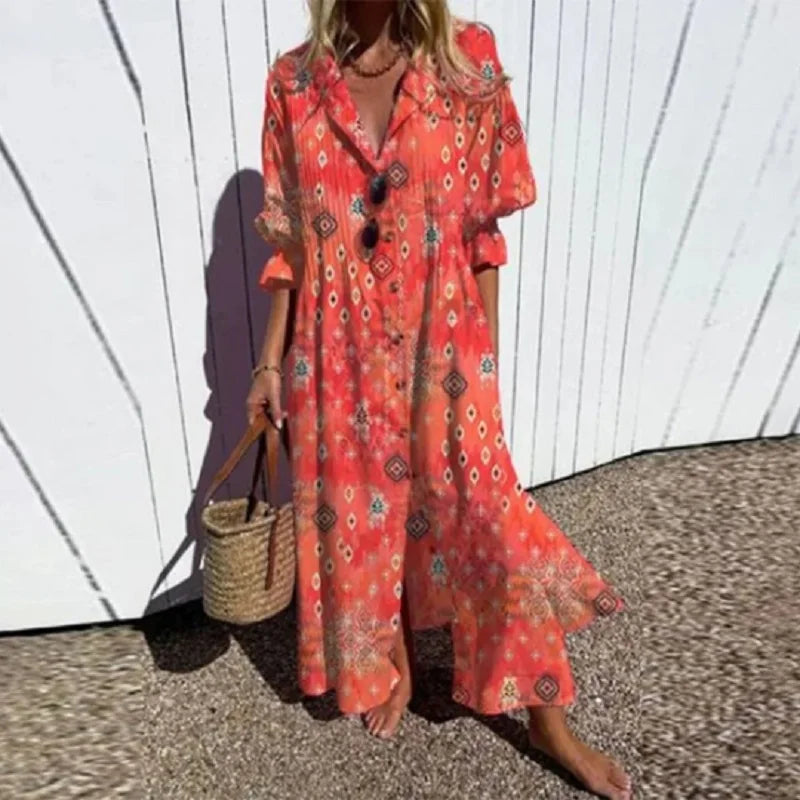 Maisie - Flatterende Elegante Maxi Jurk