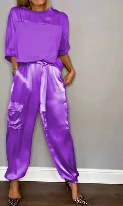 Evelina - Casual Glanzende Elegantie