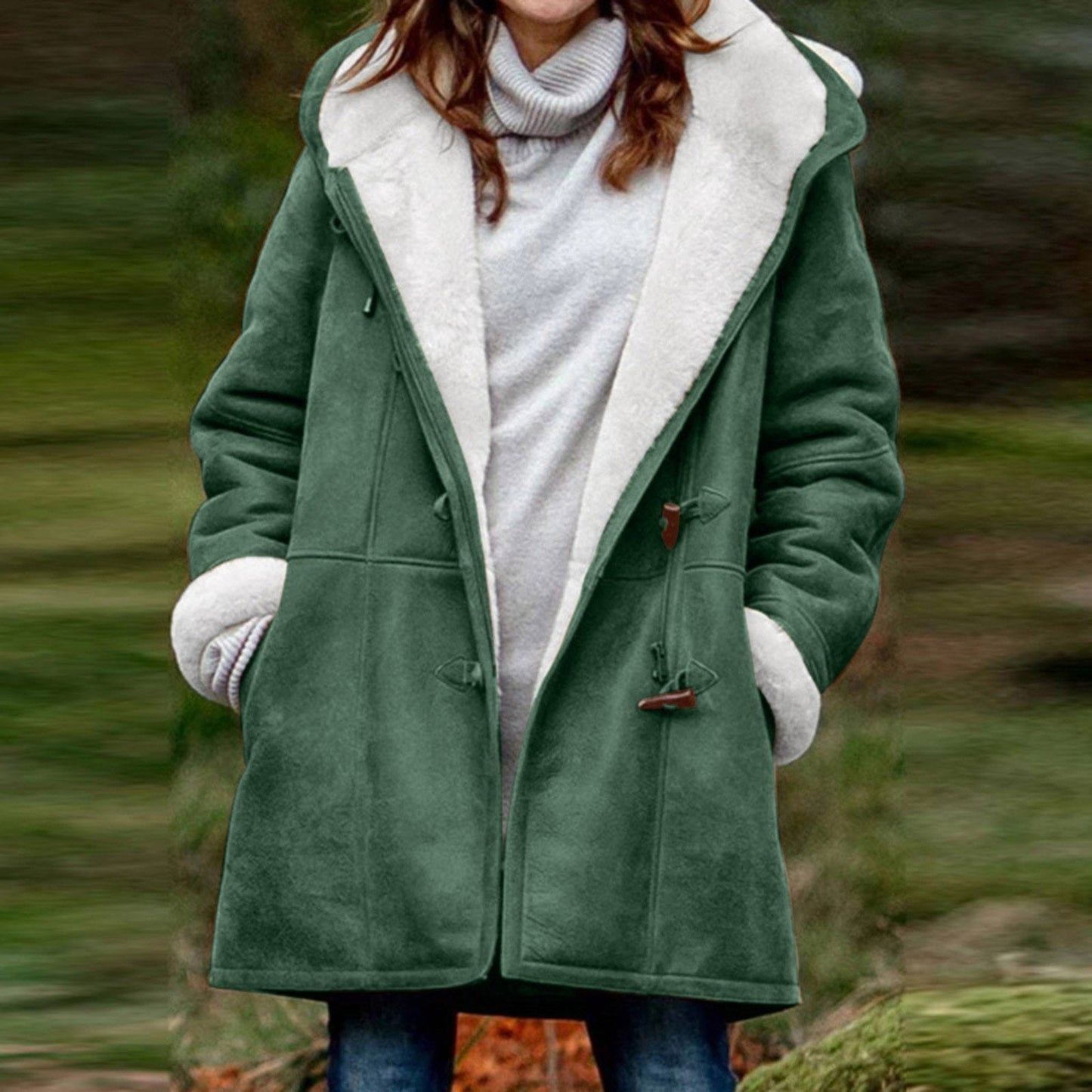 Cléa | Veste polaire à capuche décontractée