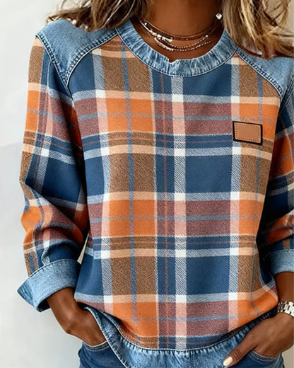 Célia - Gedurfd Patchwork Sweatshirt