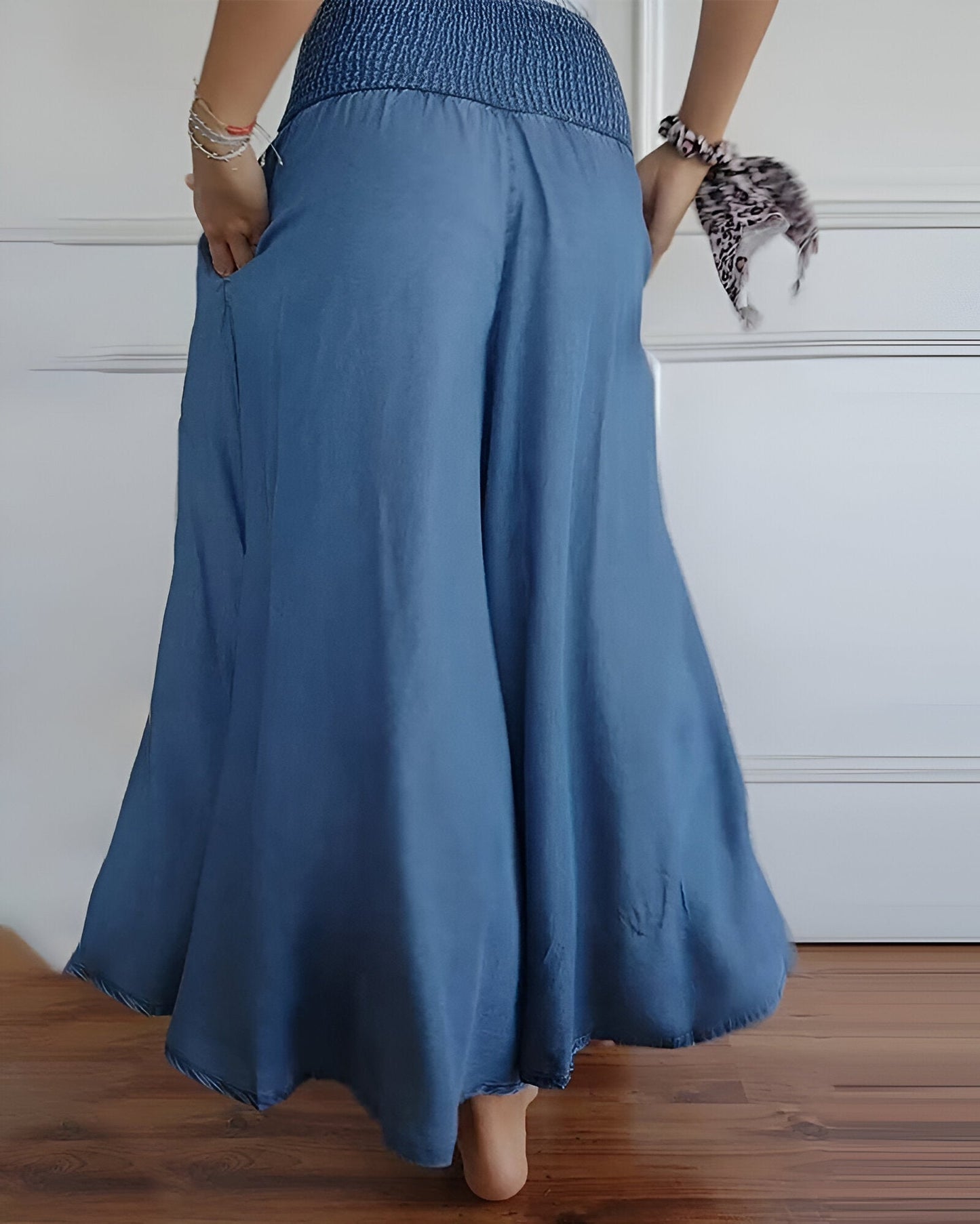 Amalia™ | Broek met Elastische Tailleband