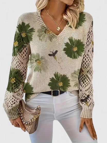 Aurélie - Cardigan Floral Léger