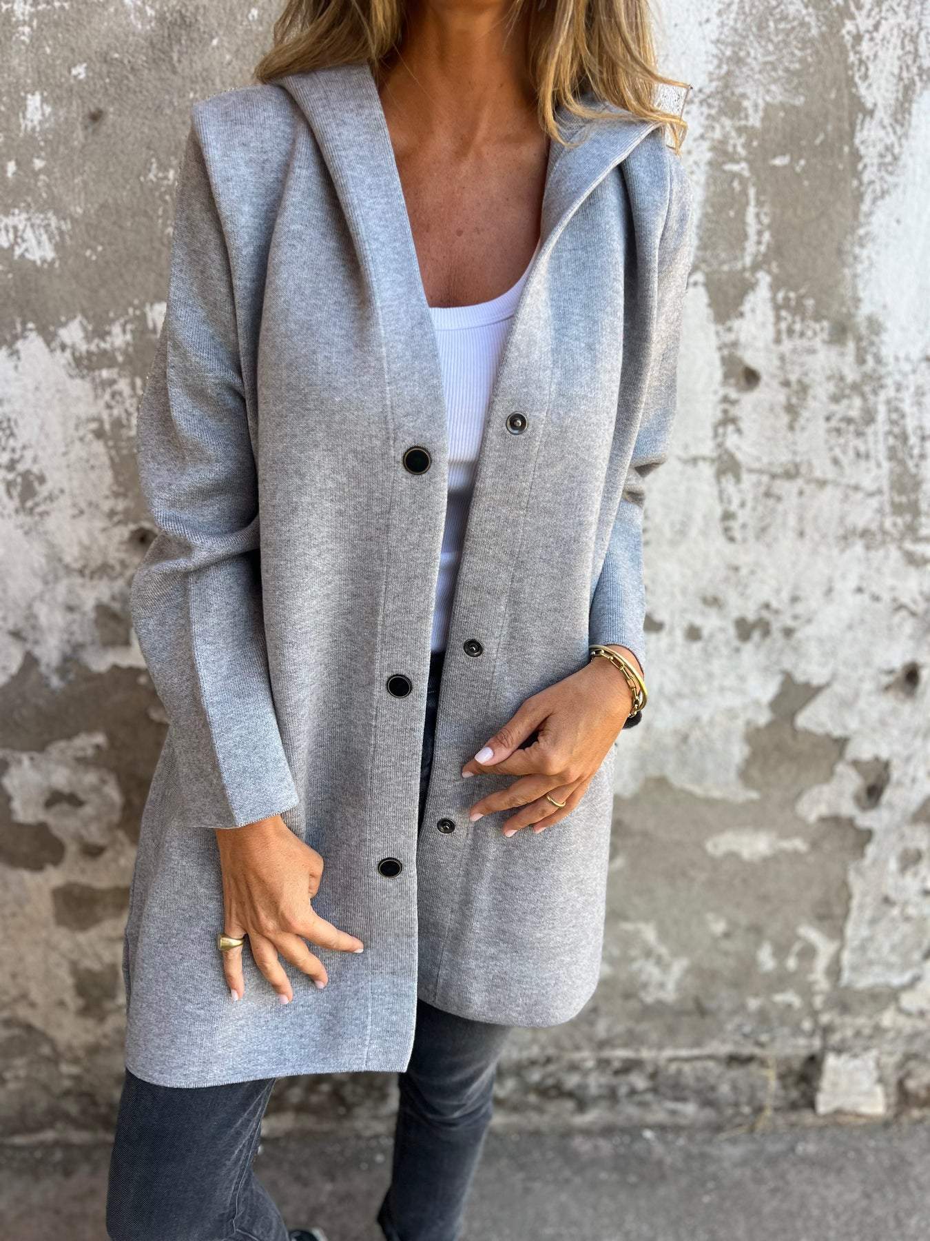 Appolinia - Casual vest met capuchon