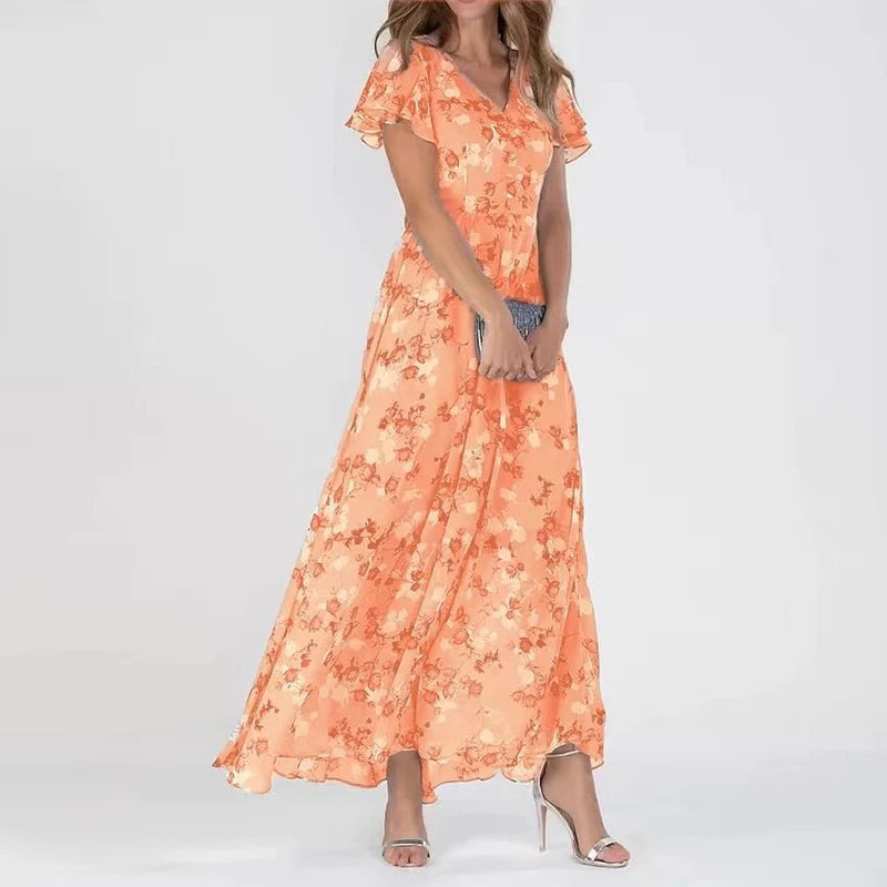 Victoria - Elegante Gebloemde Jurk