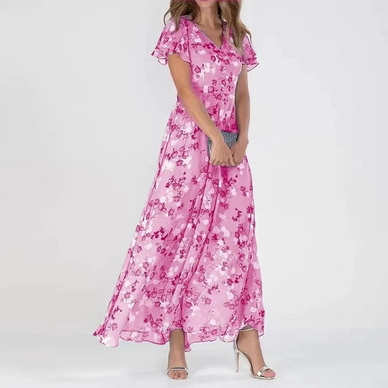 Victoria - Elegante Gebloemde Jurk