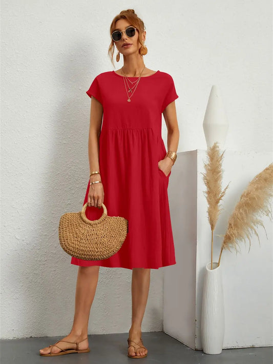 Sage - Robe Décontractée Chic