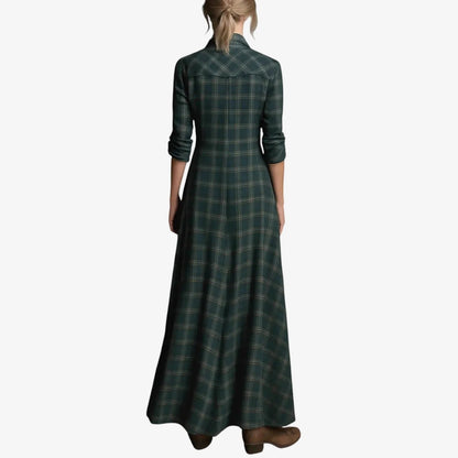 Hattie - Robe Maxi à Carreaux