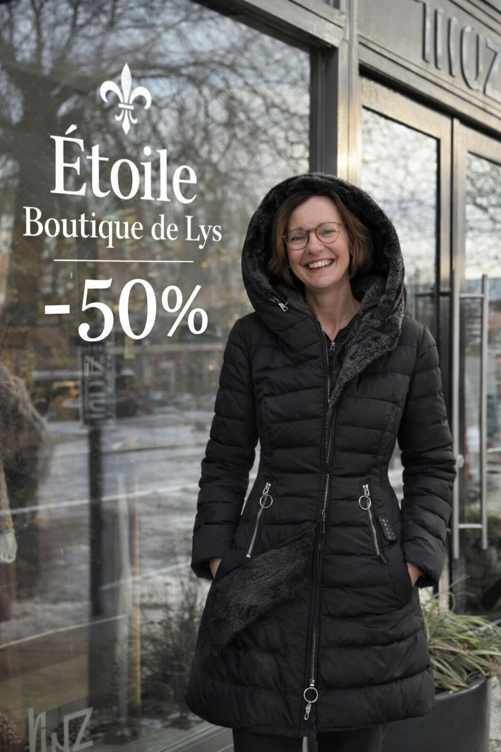 Elena-Manteau d'hiver chaud avec doublure intérieure.